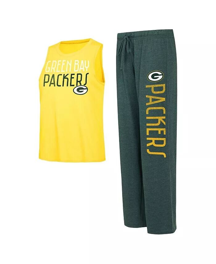 Женский комплект из майки и брюк Green Bay Packers с эффектом потертости зеленого и золотого цвета Concepts Sport, зеленый
Женский комплект из майки и брюк Green Bay Packers с эффектом потертости зеленого и золотого цвета Concepts Sport, зеленый