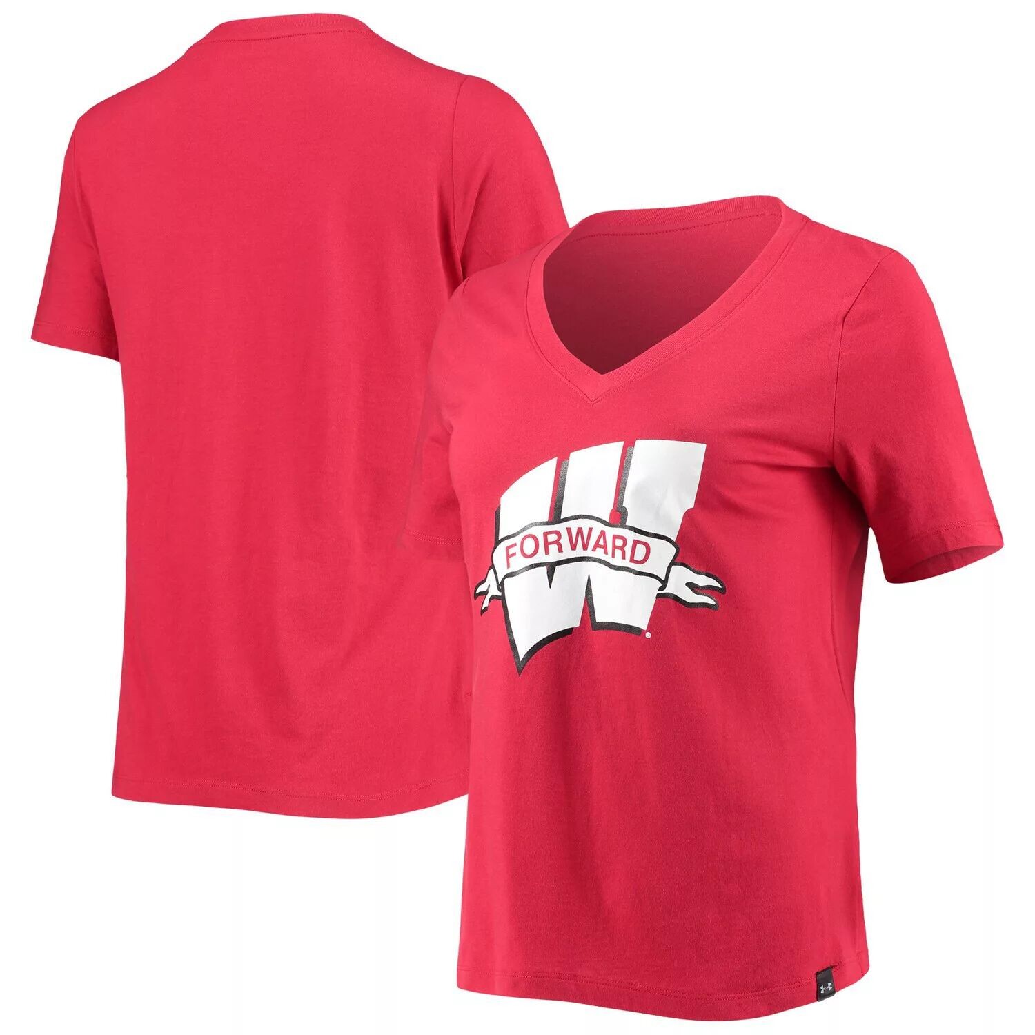 Женская футболка с v-образным вырезом Under Armour Red Wisconsin Badgers Under Armour
Женская футболка с v-образным вырезом Under Armour Red Wisconsin Badgers Under Armour