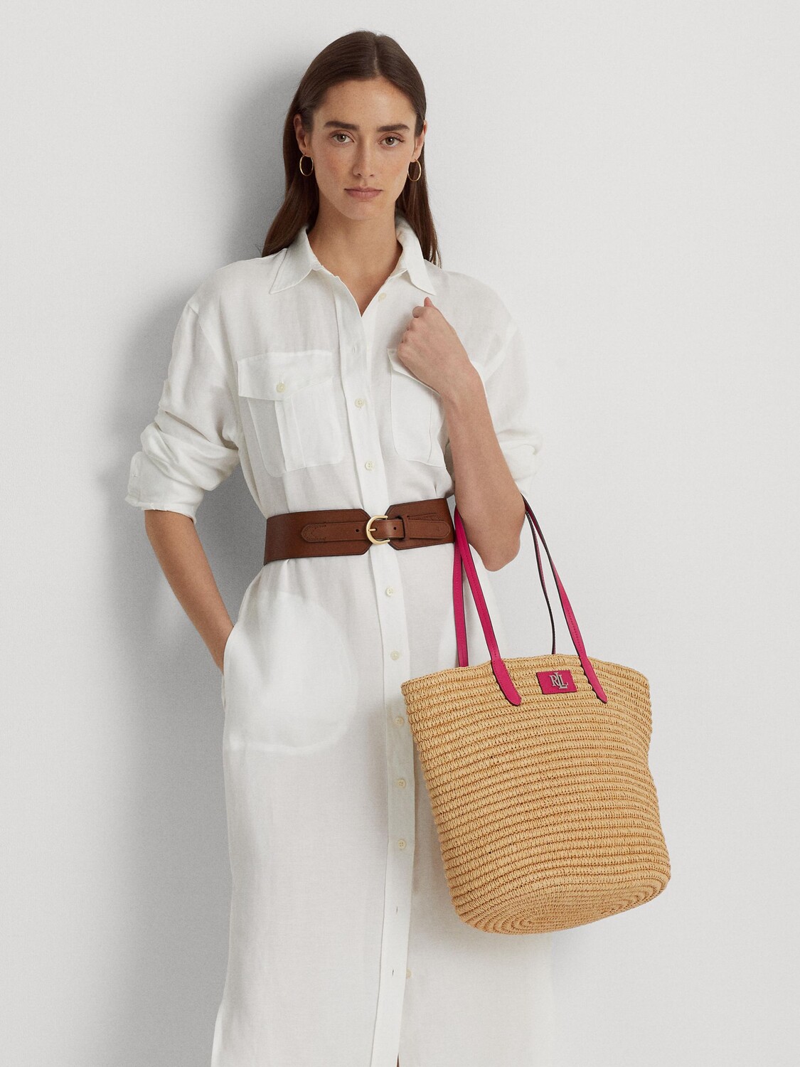 Lauren Ralph Lauren Brie Соломенная большая сумка с мешочком, натуральный/спортивный розовый
Lauren Ralph Lauren Brie Соломенная большая сумка с мешочком, натуральный/спортивный розовый