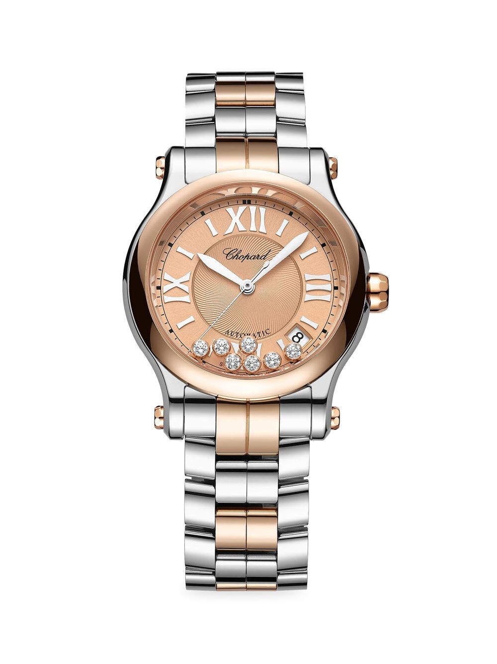 Часы Happy Sport из 18-каратного розового золота, нержавеющей стали и бриллиантов Chopard, золотой
Часы Happy Sport из 18-каратного розового золота, нержавеющей стали и бриллиантов Chopard, золотой