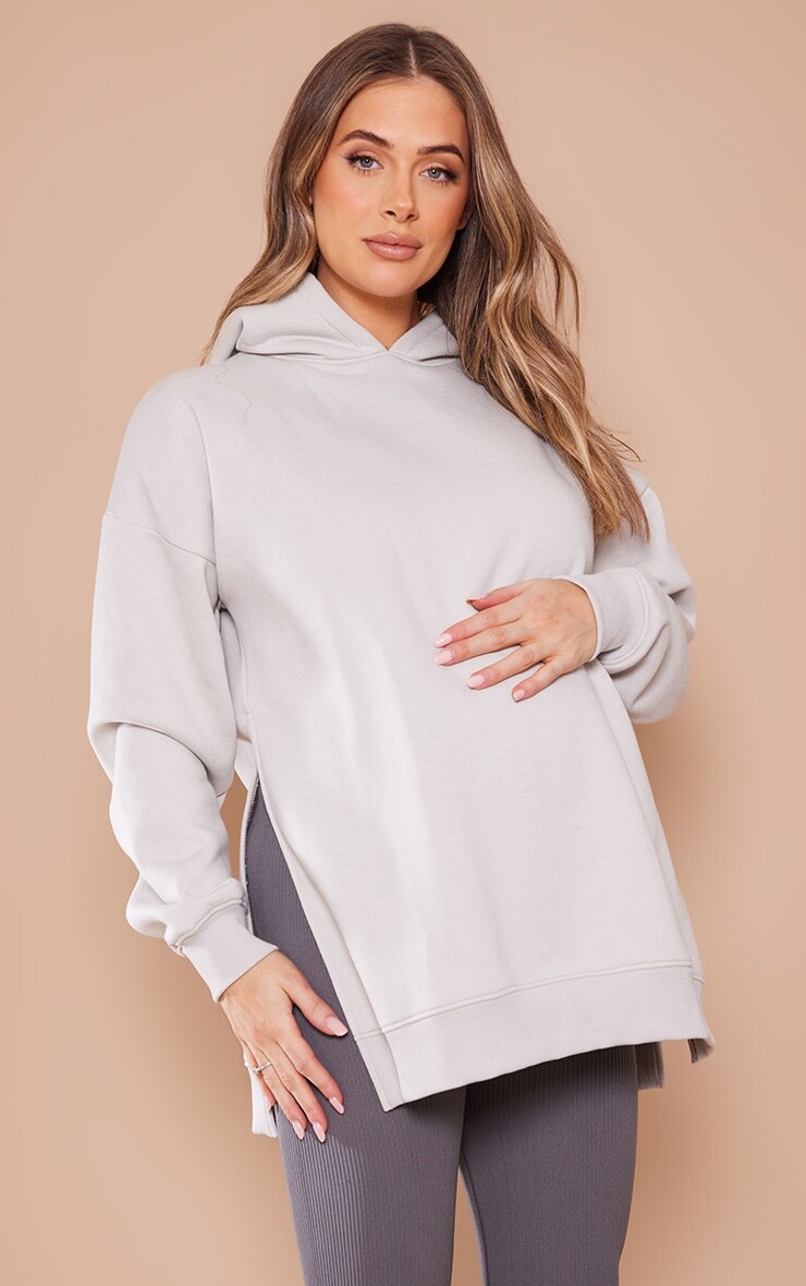 PrettyLittleThing Светло-серая толстовка с разрезом по бокам для беременных и кормящих мам, Серый
PrettyLittleThing Светло-серая толстовка с разрезом по бокам для беременных и кормящих мам, Серый