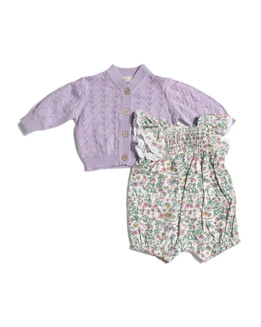 Комплект комбинезона и свитера для новорожденных девочек Jessica Simpson, цвет Lilac
Комплект комбинезона и свитера для новорожденных девочек Jessica Simpson, цвет Lilac