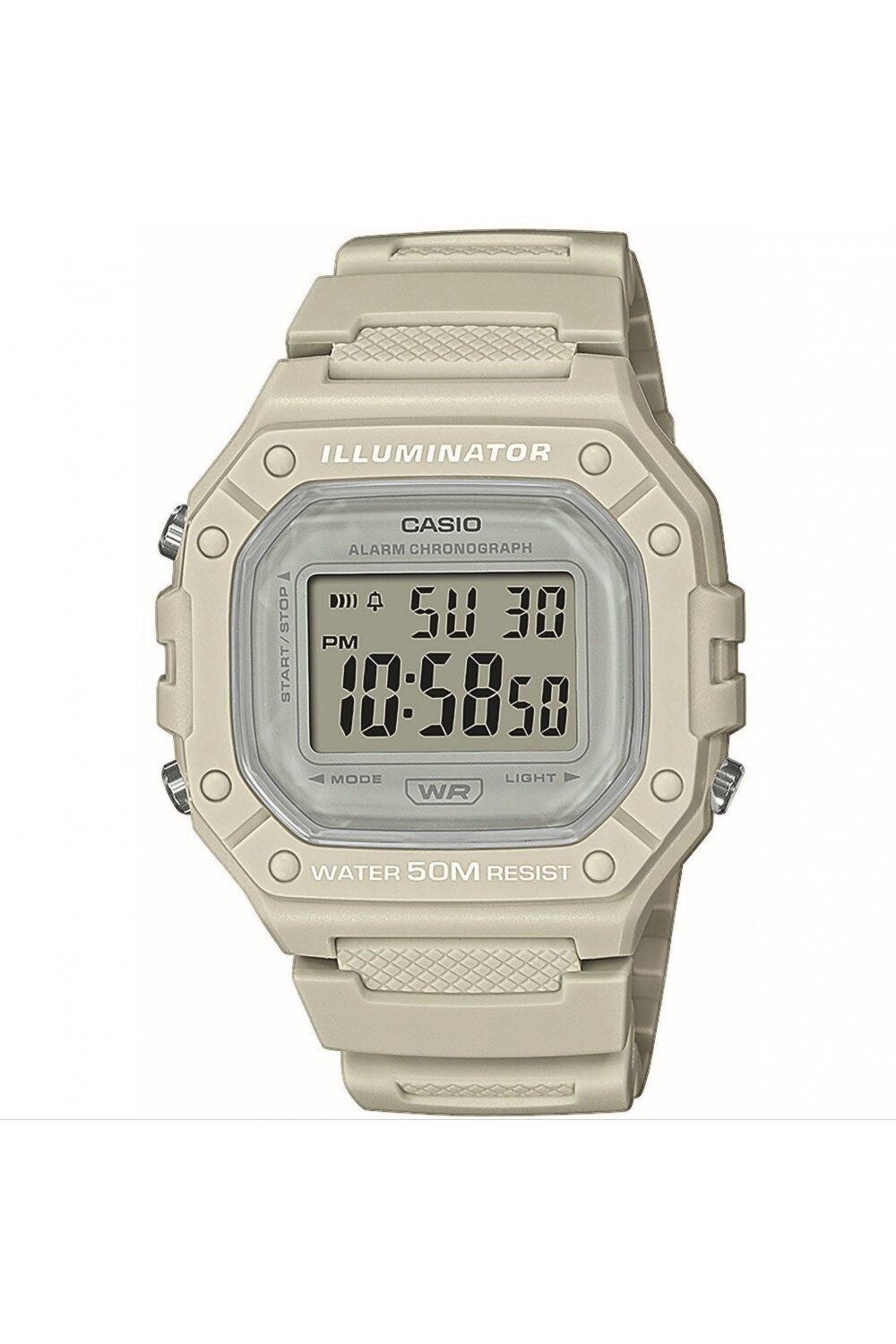 Классические цифровые часы кремового цвета со смолой W-218HC-8AVEF Casio, прозрачный
Классические цифровые часы кремового цвета со смолой W-218HC-8AVEF Casio, прозрачный