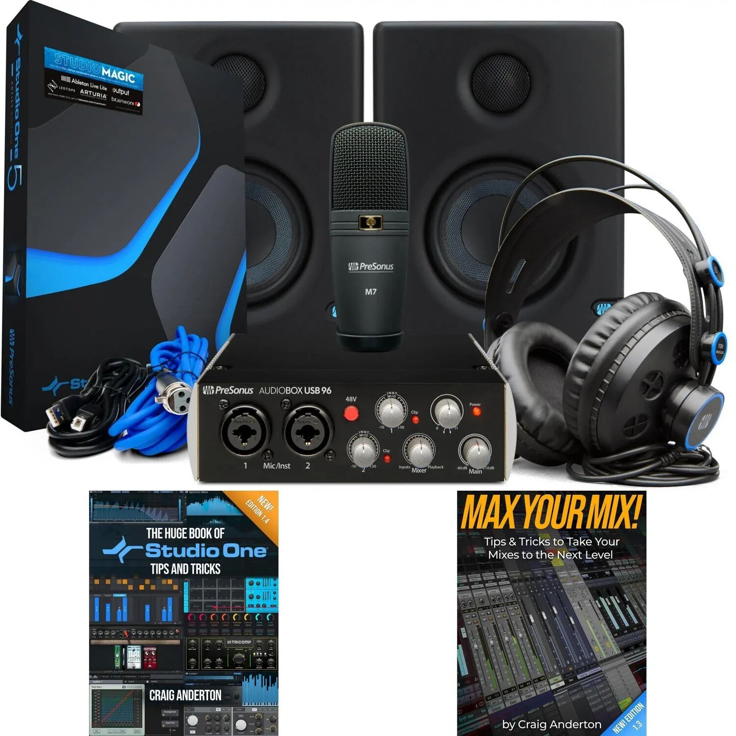 Комплект электронных книг PreSonus AudioBox 96 Ultimate для записывающего оборудования и программного обеспечения — издание, посвященное 25-летию
Комплект электронных книг PreSonus AudioBox 96 Ultimate для записывающего оборудования и программного обеспечения — издание, посвященное 25-летию