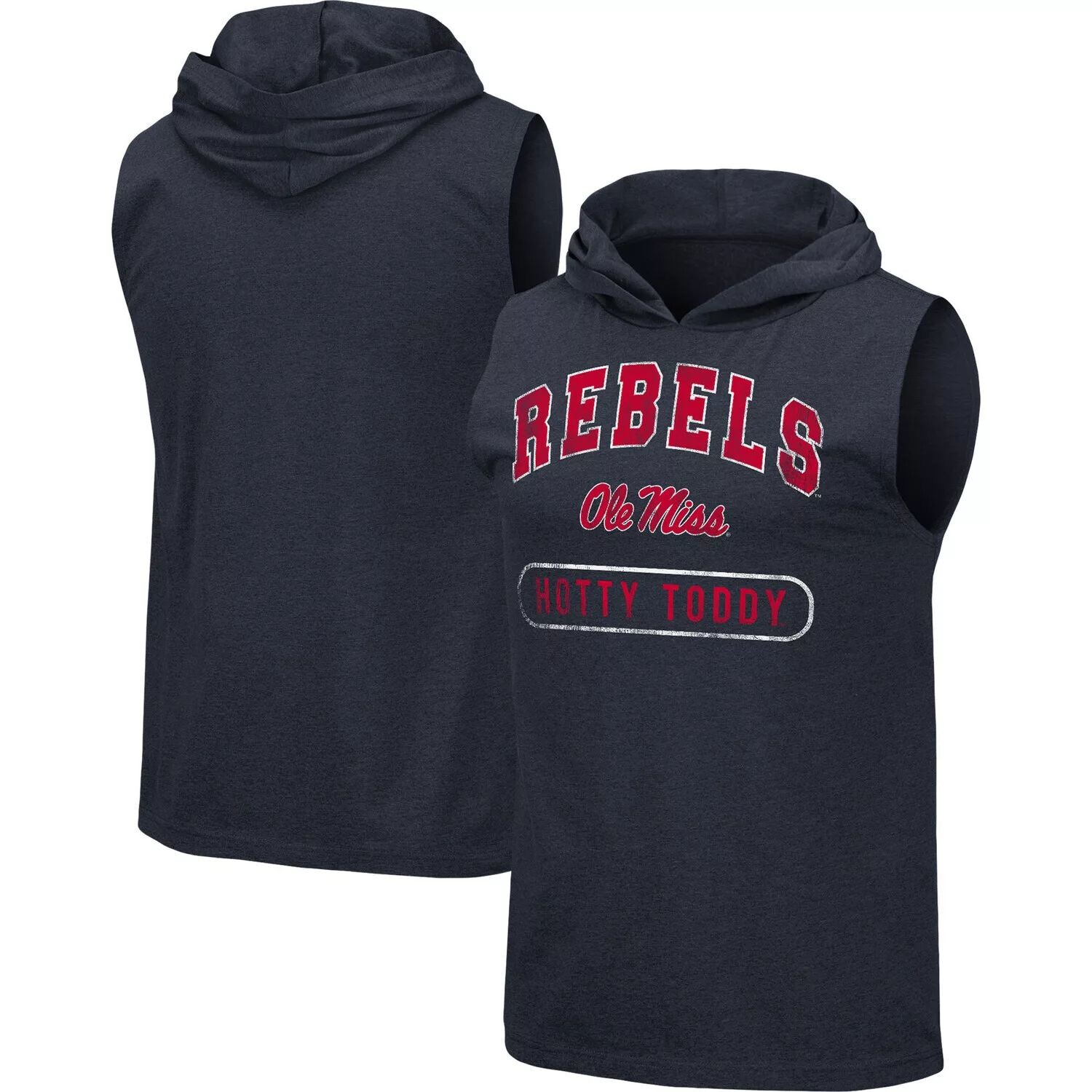 Мужская темно-синяя футболка с капюшоном Ole Miss Rebels Varsity на бретелях Colosseum, Синий
Мужская темно-синяя футболка с капюшоном Ole Miss Rebels Varsity на бретелях Colosseum, Синий