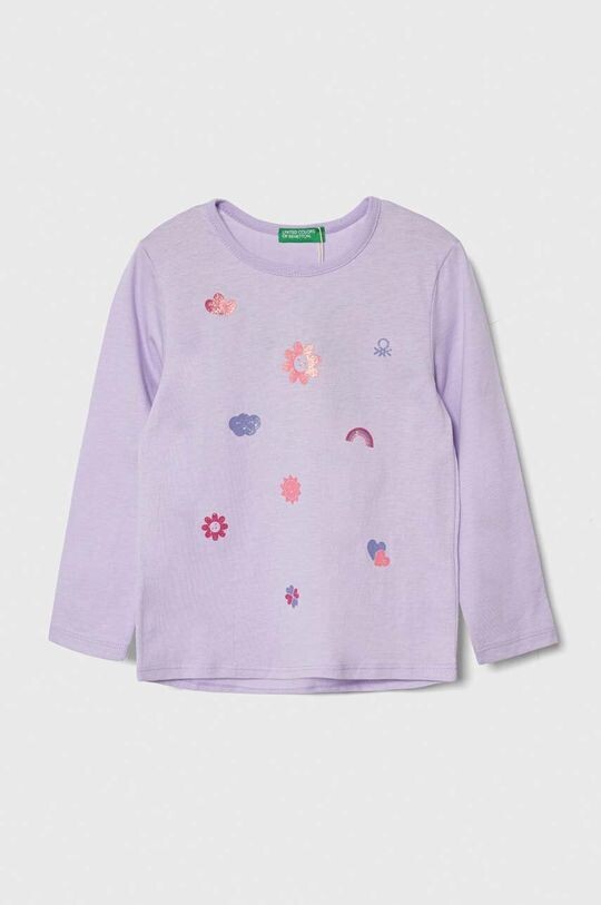 Хлопковая рубашка с длинными рукавами для мальчиков и девочек United Colors of Benetton, фиолетовый
Хлопковая рубашка с длинными рукавами для мальчиков и девочек United Colors of Benetton, фиолетовый
