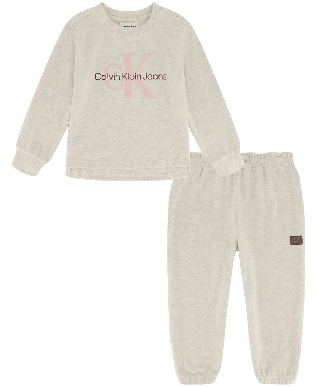 Пуловер и джоггеры Little Girls Marled Hacci, комплект из 2 предметов Calvin Klein
Пуловер и джоггеры Little Girls Marled Hacci, комплект из 2 предметов Calvin Klein