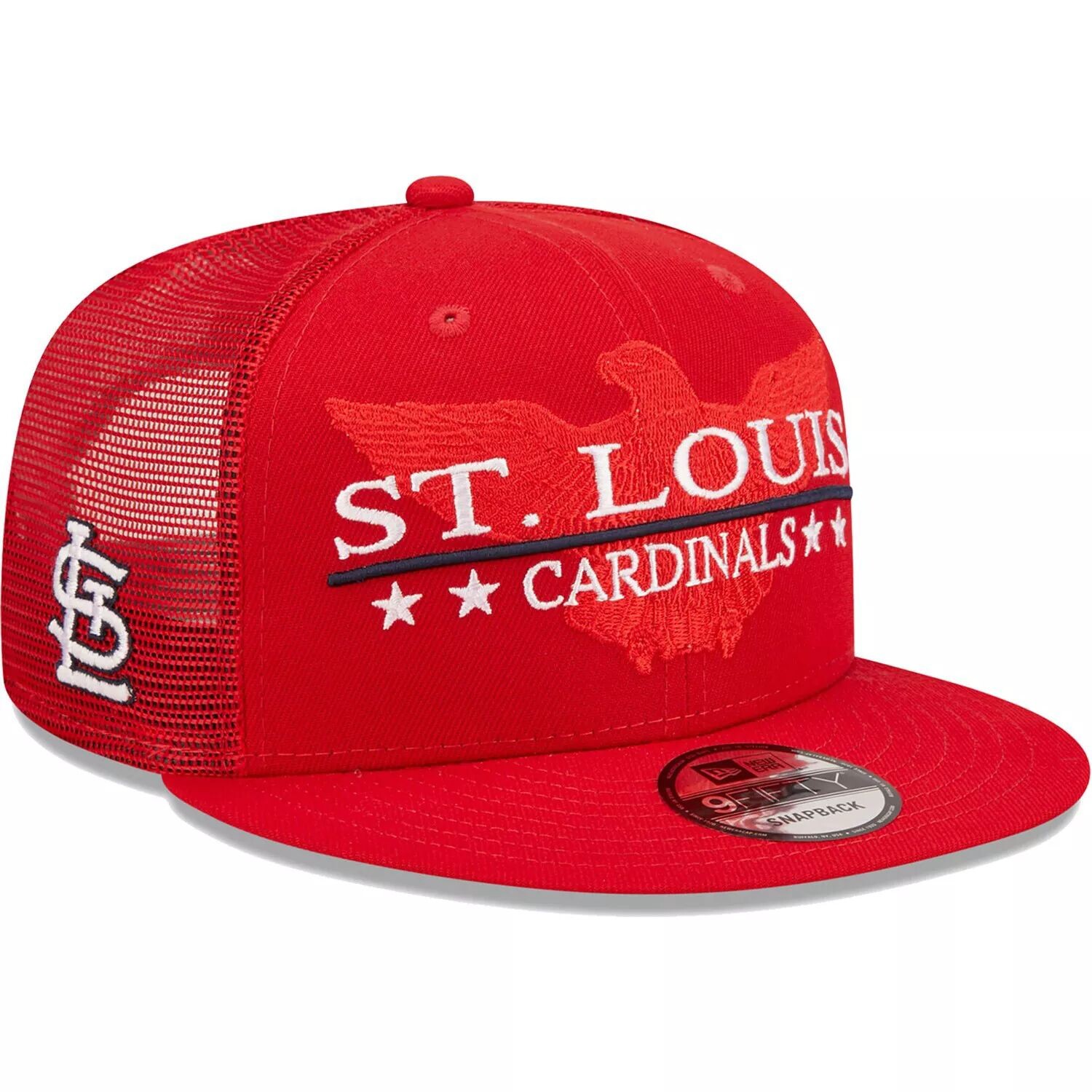 Мужская красная кепка New Era St. Louis Cardinals Patriot Trucker 9FIFTY Snapback
Мужская красная кепка New Era St. Louis Cardinals Patriot Trucker 9FIFTY Snapback