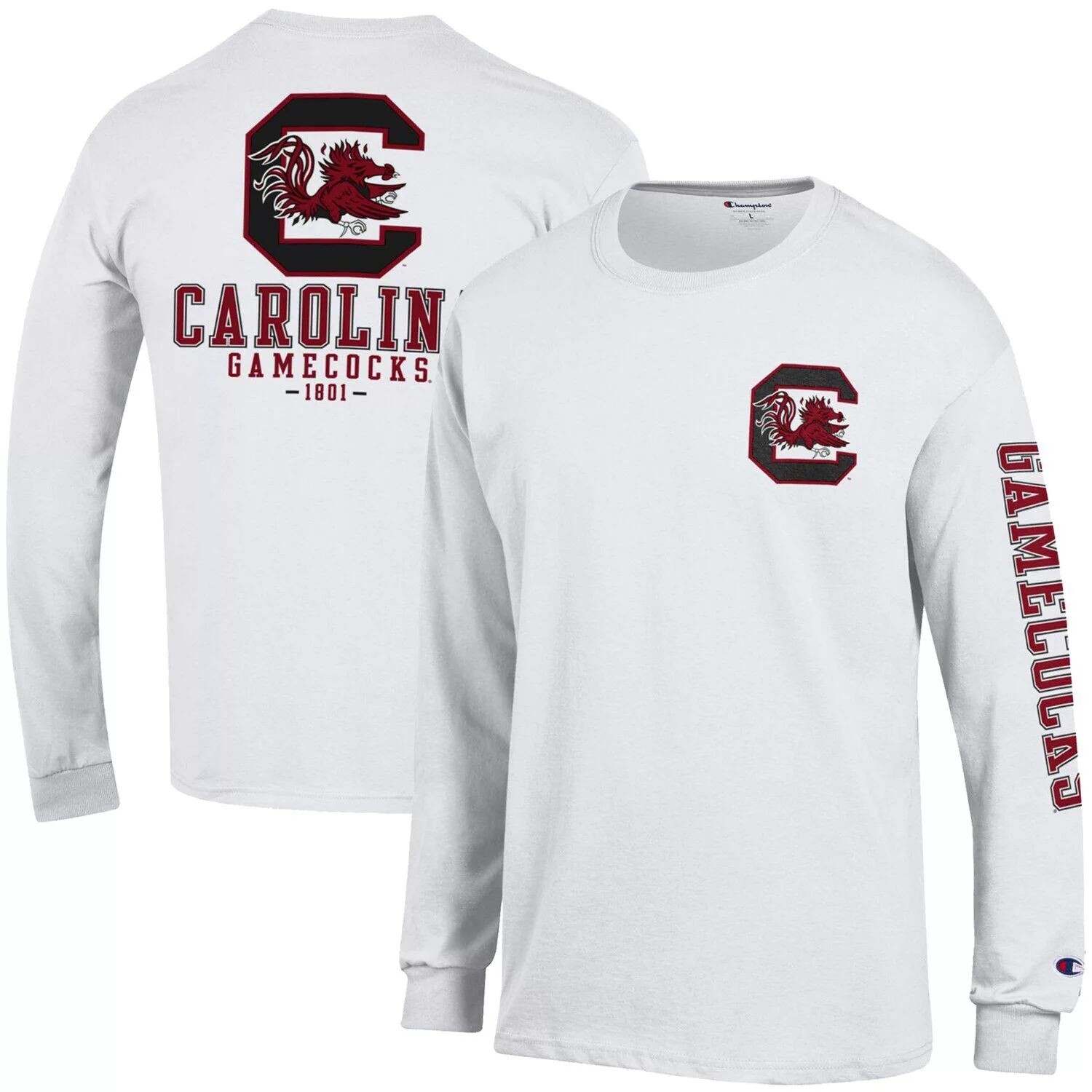Мужская белая футболка с длинным рукавом South Carolina Gamecocks Team Stack 3-Hit Champion, Белый
Мужская белая футболка с длинным рукавом South Carolina Gamecocks Team Stack 3-Hit Champion, Белый
