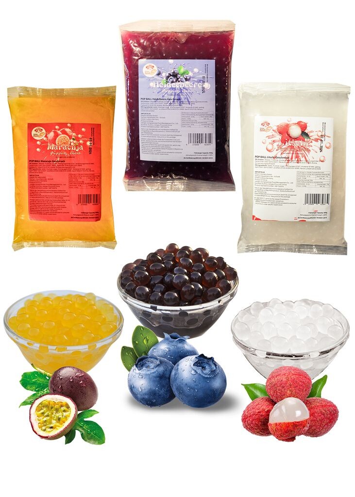 Bubble Tea Popping Boba Mix — 3 x 600 г Черника + маракуйя + личи Боба Фруктовый жемчуг — натуральный жемчуг без глютена Акция: 1 бесплатная упаковка 600 г Pandameister
Bubble Tea Popping Boba Mix — 3 x 600 г Черника + маракуйя + личи Боба Фруктовый жемчуг — натуральный жемчуг без глютена Акция: 1 бесплатная упаковка 600 г Pandameister