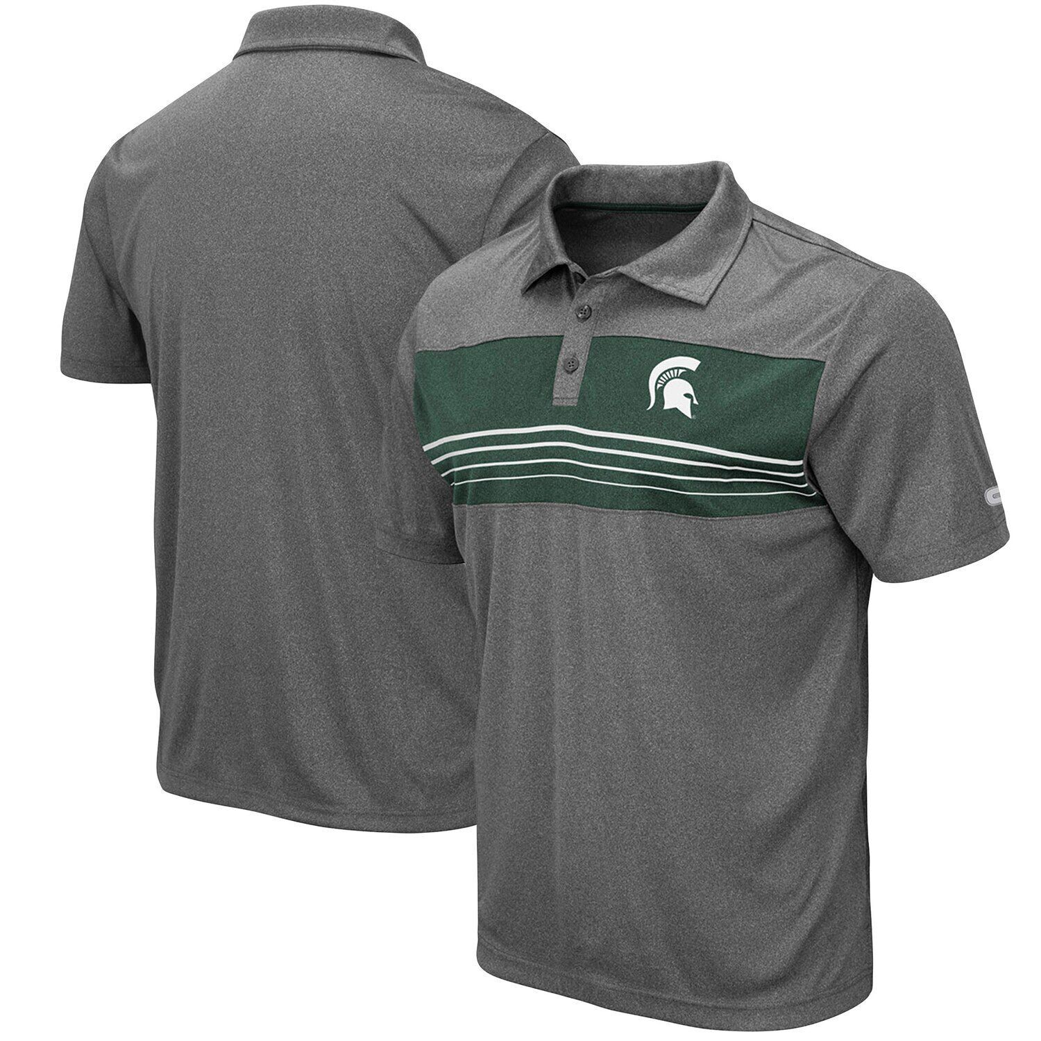 Мужская футболка-поло с древесным углем Michigan State Spartans Smithers Colosseum
Мужская футболка-поло с древесным углем Michigan State Spartans Smithers Colosseum