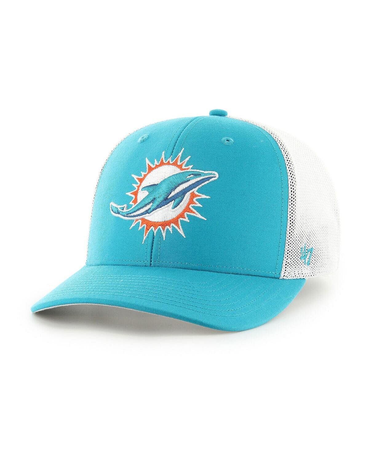 Мужская кепка цвета морской волны и белого цвета Miami Dolphins Trophy Trucker Flex Hat '47 Brand
Мужская кепка цвета морской волны и белого цвета Miami Dolphins Trophy Trucker Flex Hat '47 Brand