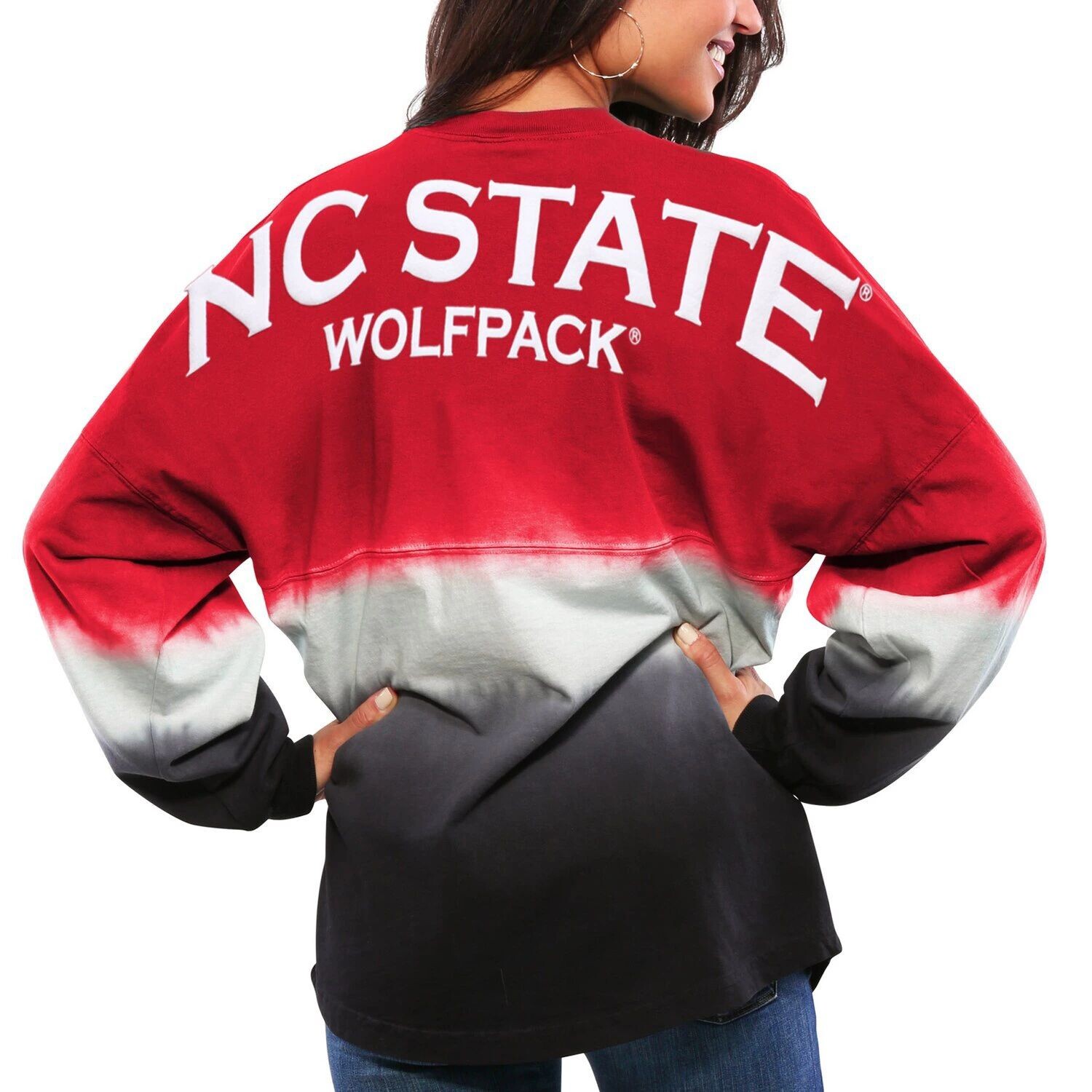 Женский красный Джерси Spirit с длинными рукавами и омбре NC State Wolfpack, окрашенный погружением
Женский красный Джерси Spirit с длинными рукавами и омбре NC State Wolfpack, окрашенный погружением