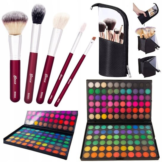 Полный макияж, Палитра теней для век 120, Косметичка, Кисти, 5 шт. Bocca Beauty, разноцветный
Полный макияж, Палитра теней для век 120, Косметичка, Кисти, 5 шт. Bocca Beauty, разноцветный