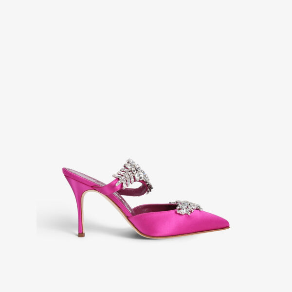 Атласные туфли-мофели Lurum 90, украшенные кристаллами Manolo Blahnik, фиолетовый
Атласные туфли-мофели Lurum 90, украшенные кристаллами Manolo Blahnik, фиолетовый