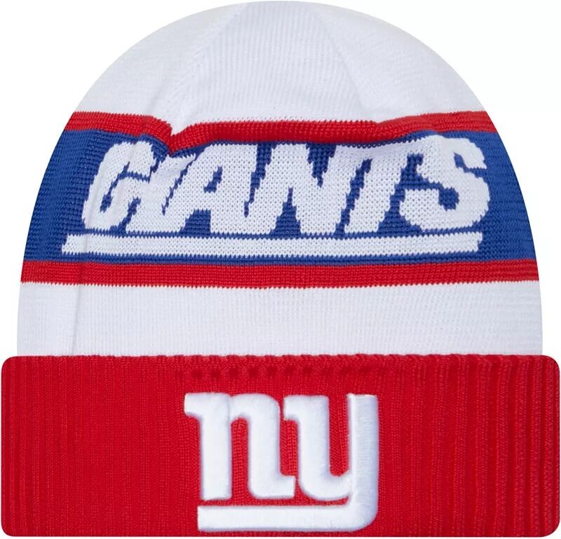Мужская шапка New Era New York Giants 2023 белого цвета из технической вязки с боковой линией
Мужская шапка New Era New York Giants 2023 белого цвета из технической вязки с боковой линией