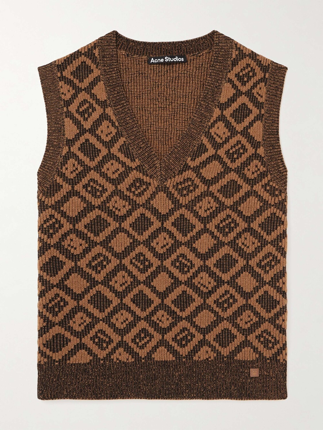 Жаккардовый свитер с логотипом Konny из шерсти и хлопка ACNE STUDIOS, коричневый
Жаккардовый свитер с логотипом Konny из шерсти и хлопка ACNE STUDIOS, коричневый