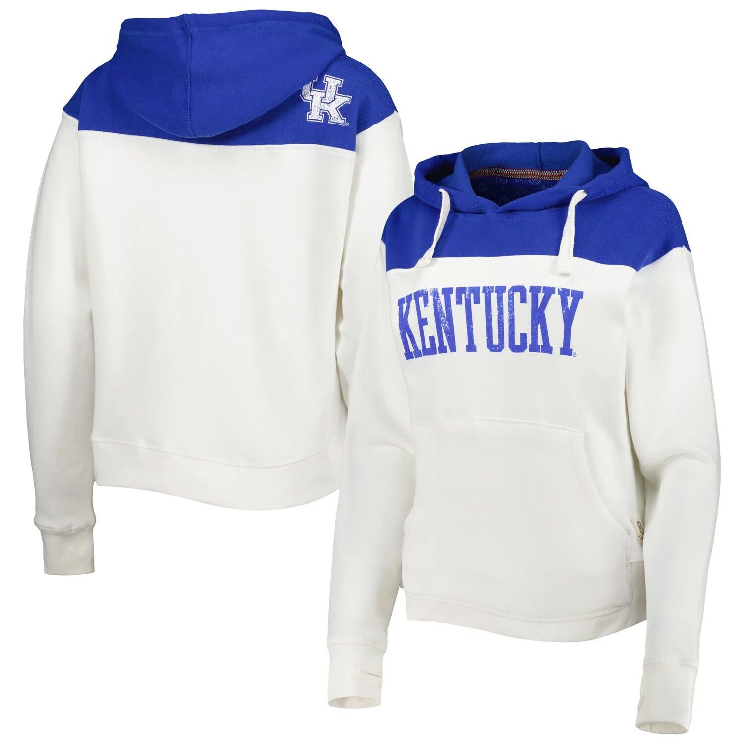 Женский пуловер с капюшоном с кокеткой Pressbox White/Royal Kentucky Wildcats Chicago 2-Hit
Женский пуловер с капюшоном с кокеткой Pressbox White/Royal Kentucky Wildcats Chicago 2-Hit