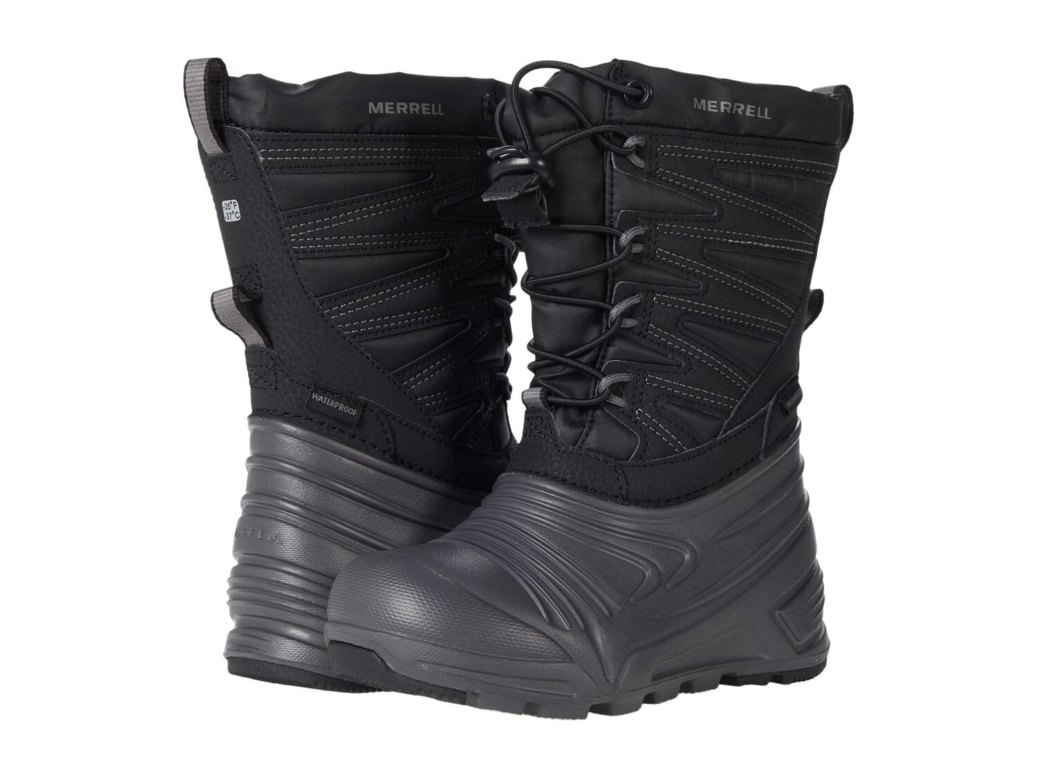 Ботинки Merrell Kids Snow Quest Lite 3.0 Waterproof (Little Kid/Big Kid), черный/серый
Ботинки Merrell Kids Snow Quest Lite 3.0 Waterproof (Little Kid/Big Kid), черный/серый