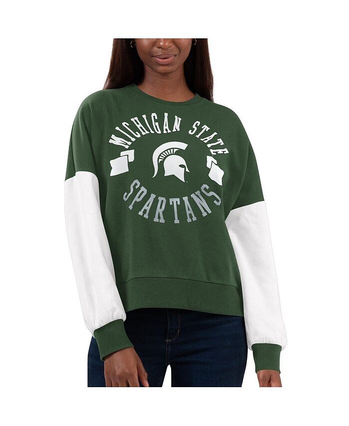 Женский зелено-белый пуловер с капюшоном Michigan State Spartans Team Pride с цветными блоками G-III 4Her by Carl Banks, зеленый
Женский зелено-белый пуловер с капюшоном Michigan State Spartans Team Pride с цветными блоками G-III 4Her by Carl Banks, зеленый