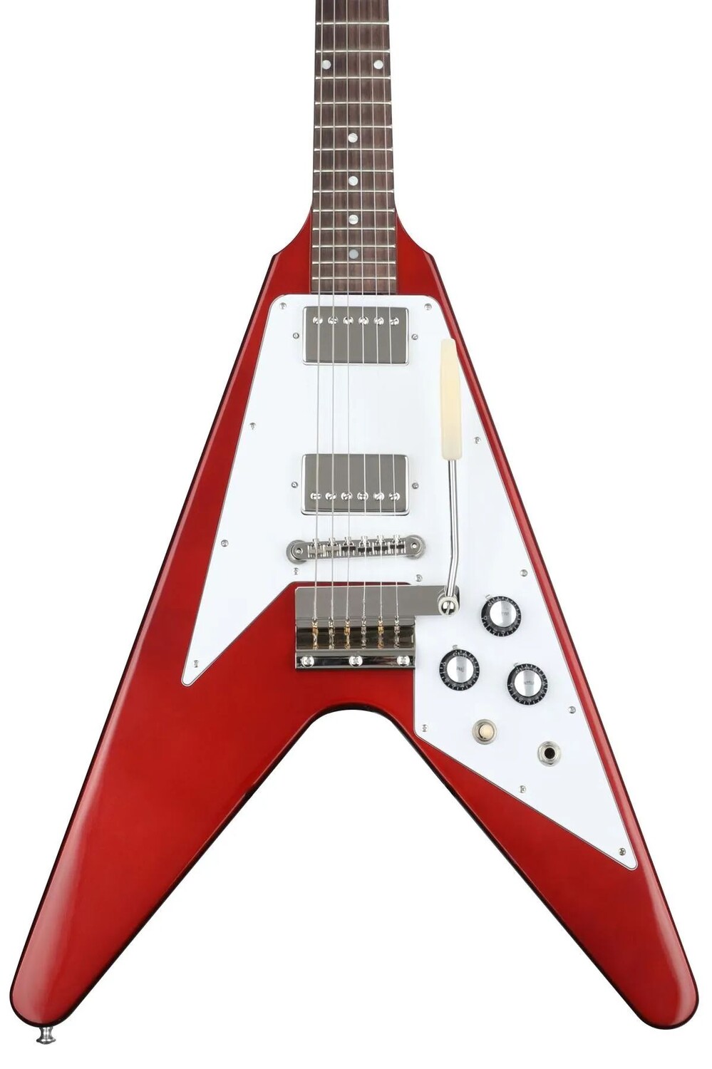 Gibson Custom 1967 Mahogany Flying V Reissue with Maestro Vibrola Gloss — игристое бордовое
Gibson Custom 1967 Mahogany Flying V Reissue with Maestro Vibrola Gloss — игристое бордовое