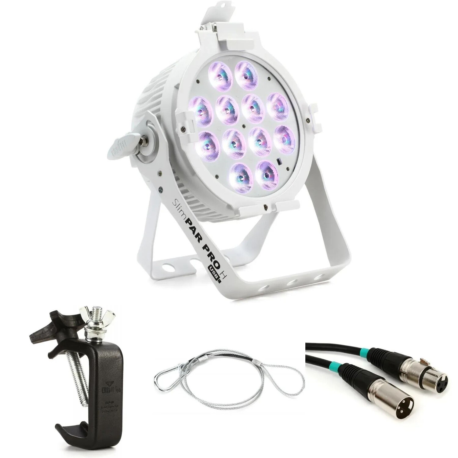 Комплект Chauvet DJ SlimPAR Pro H USB RGBAW+UV Par Light Essentials — белый корпус
Комплект Chauvet DJ SlimPAR Pro H USB RGBAW+UV Par Light Essentials — белый корпус