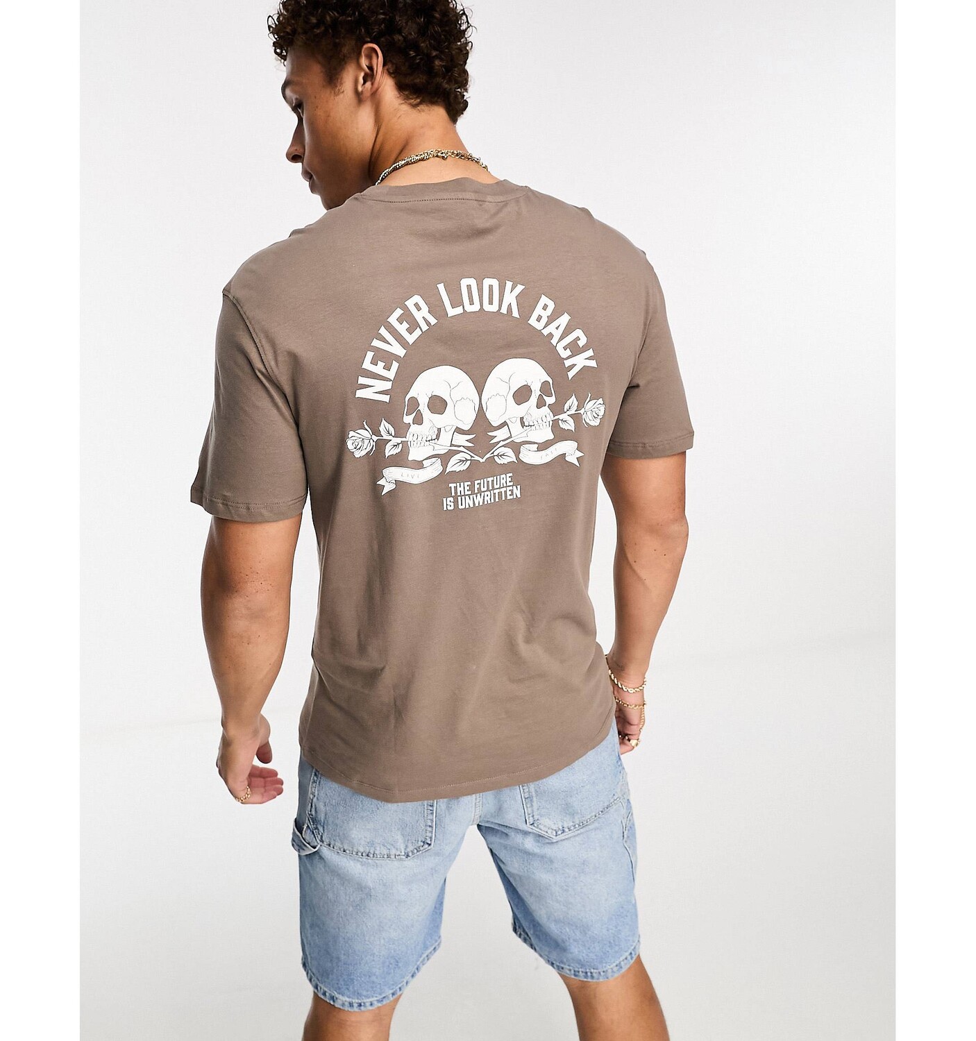 Коричневая футболка с принтом черепа на спине Jack & Jones Originals, Коричневый
Коричневая футболка с принтом черепа на спине Jack & Jones Originals, Коричневый
