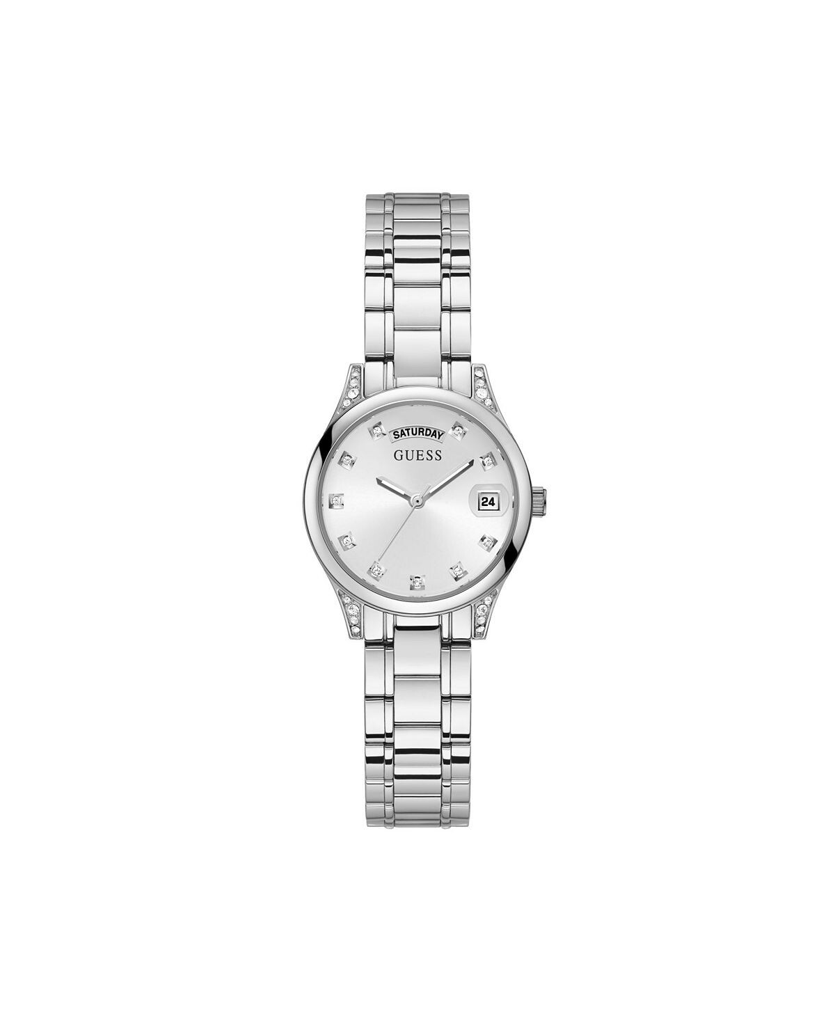Женские часы Day-Date, серебристый блестящий браслет из нержавеющей стали, 31 мм GUESS
Женские часы Day-Date, серебристый блестящий браслет из нержавеющей стали, 31 мм GUESS