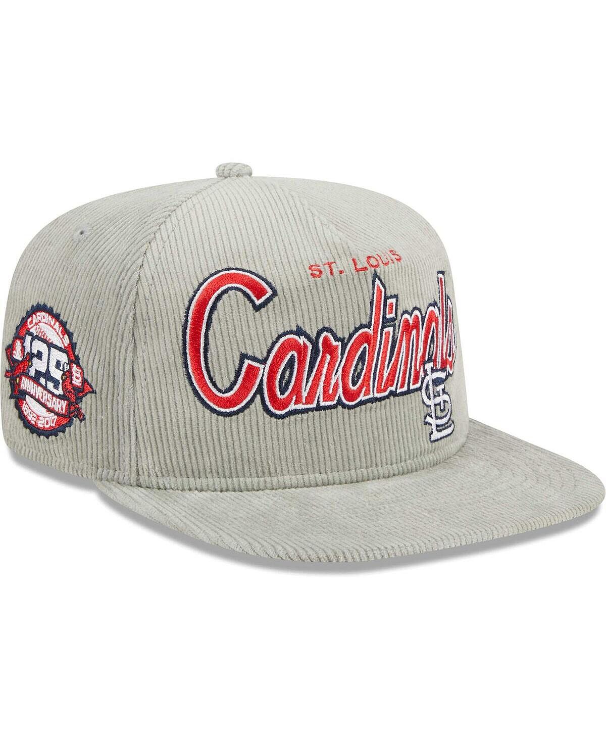 Мужская серая вельветовая регулируемая шляпа St. Louis Cardinals для гольфиста New Era
Мужская серая вельветовая регулируемая шляпа St. Louis Cardinals для гольфиста New Era