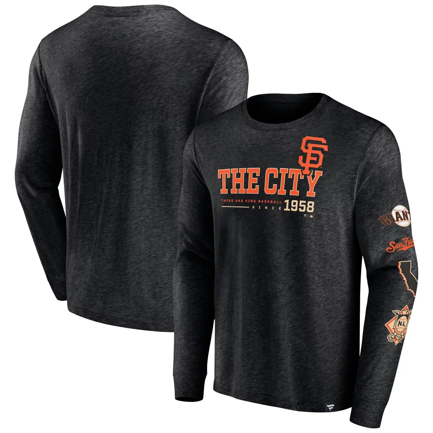 Мужская черная фирменная футболка San Francisco Giants High Whip Pitcher с длинными рукавами Fanatics, Черный
Мужская черная фирменная футболка San Francisco Giants High Whip Pitcher с длинными рукавами Fanatics, Черный
