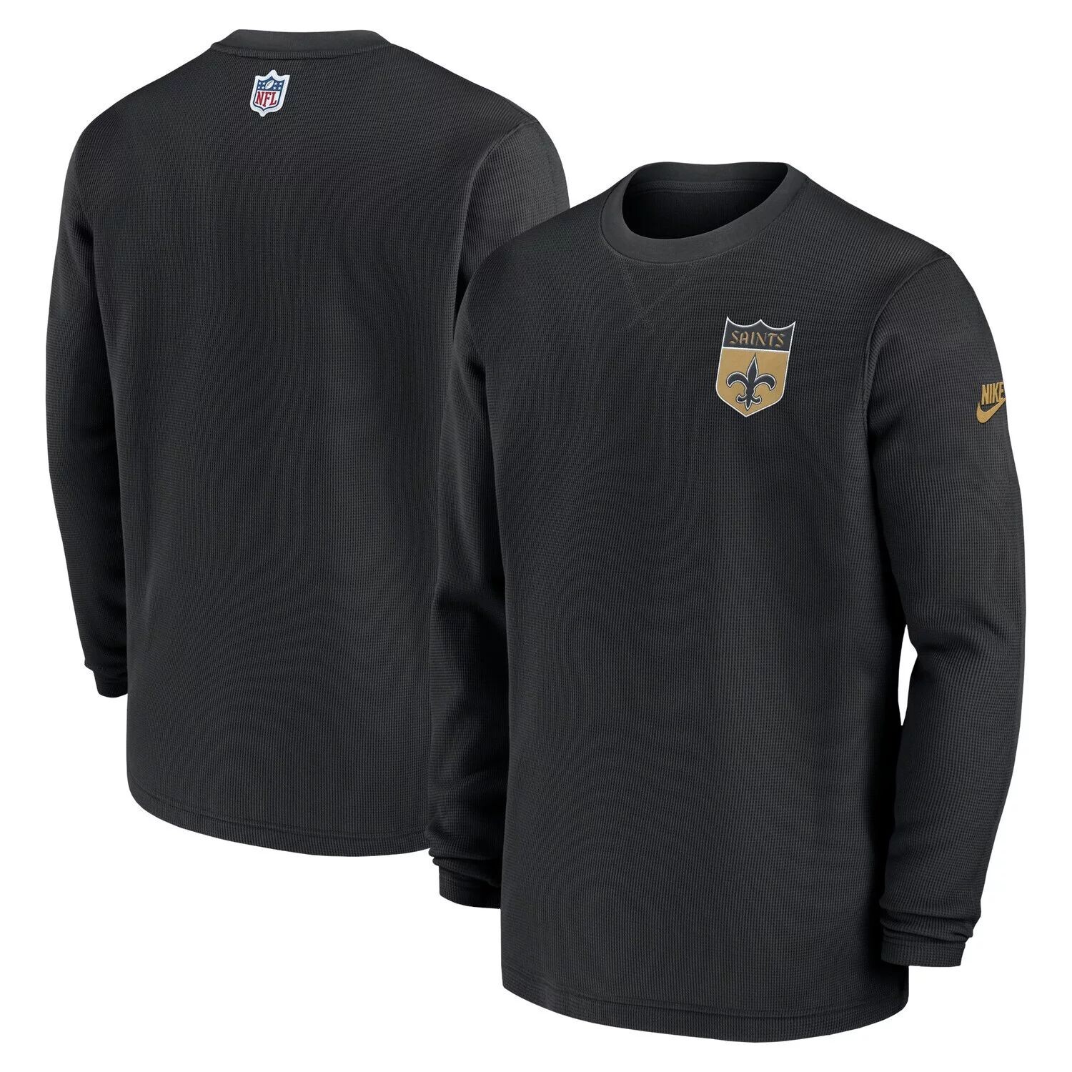 Мужская черная футболка New Orleans Saints 2023 с альтернативным логотипом вафельной вязки с длинным рукавом Nike, Черный
Мужская черная футболка New Orleans Saints 2023 с альтернативным логотипом вафельной вязки с длинным рукавом Nike, Черный