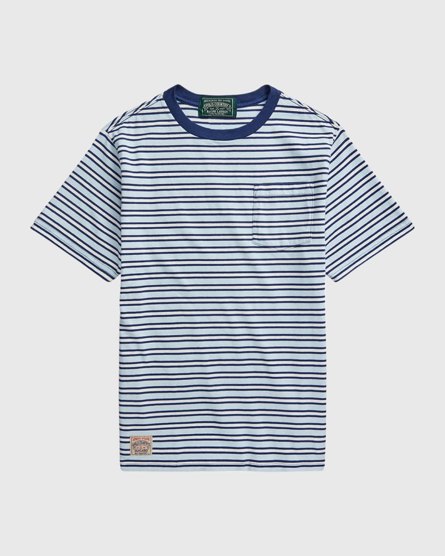 Футболка из джерси в полоску для мальчика, размер S-XL Ralph Lauren Childrenswear
Футболка из джерси в полоску для мальчика, размер S-XL Ralph Lauren Childrenswear