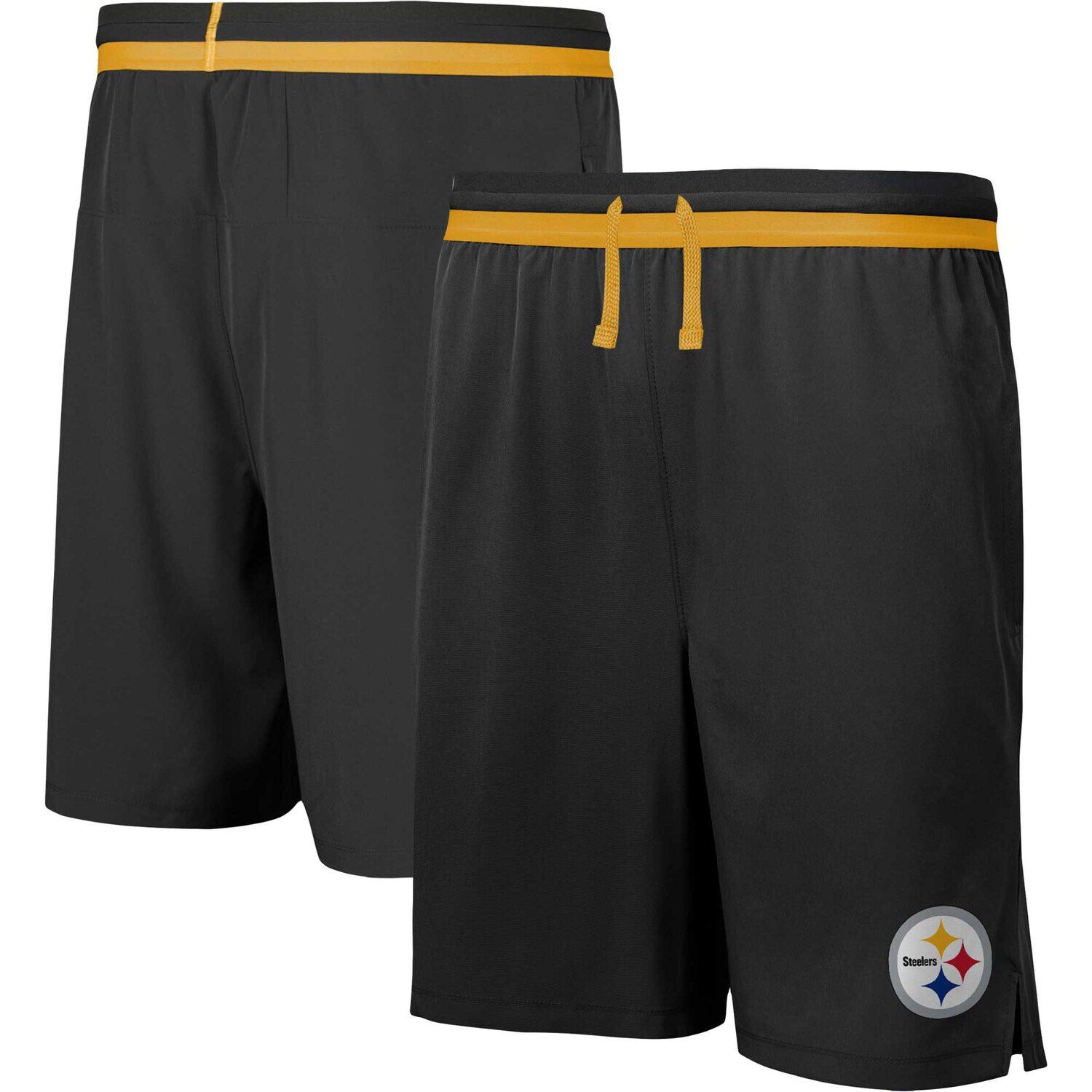 Мужские черные трехцветные эластичные тренировочные шорты Pittsburgh Steelers Cool Down Outerstuff
Мужские черные трехцветные эластичные тренировочные шорты Pittsburgh Steelers Cool Down Outerstuff