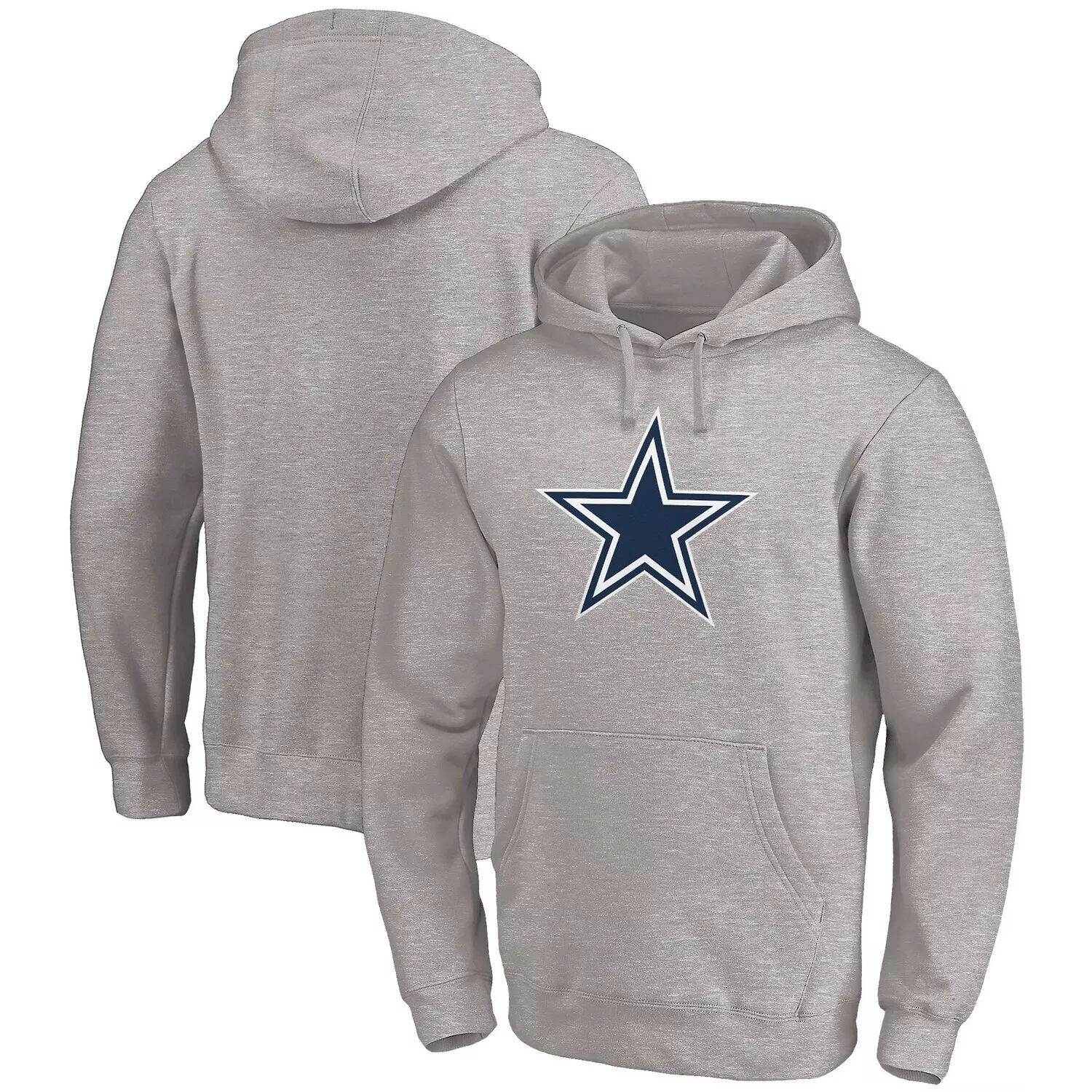 Мужской пуловер с капюшоном с фирменным логотипом Heather Grey Dallas Cowboys Primary Logo Fanatics
Мужской пуловер с капюшоном с фирменным логотипом Heather Grey Dallas Cowboys Primary Logo Fanatics