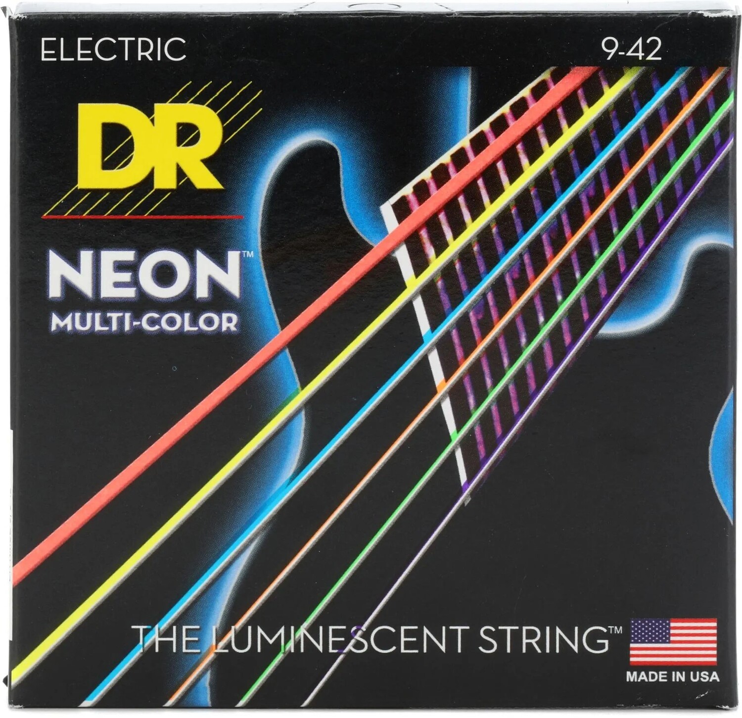 Струны для электрогитары DR Strings NMCE-9 Hi-Def Neon Multi-Color K3 с покрытием — .009-.042 Light
Струны для электрогитары DR Strings NMCE-9 Hi-Def Neon Multi-Color K3 с покрытием — .009-.042 Light