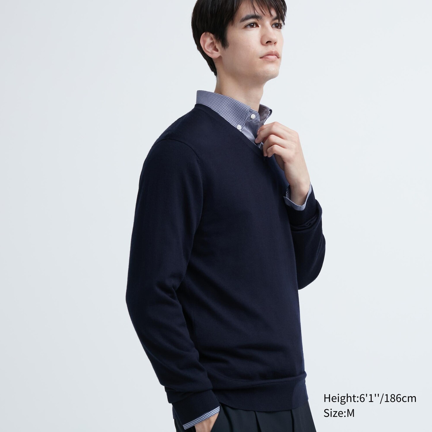 Джемпер из 100% очень тонкой шерсти мериноса с V-образным вырезом Uniqlo, темно-синий
Джемпер из 100% очень тонкой шерсти мериноса с V-образным вырезом Uniqlo, темно-синий