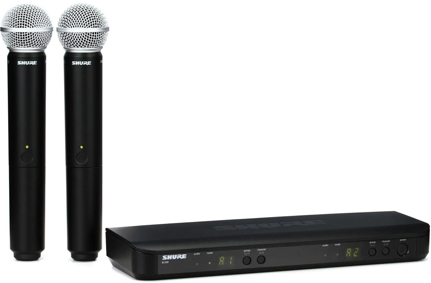 Двухканальная беспроводная ручная микрофонная система Shure BLX288/SM58 — диапазон H10
Двухканальная беспроводная ручная микрофонная система Shure BLX288/SM58 — диапазон H10