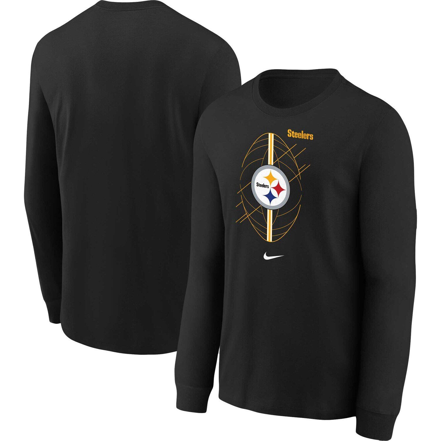 Черная футболка с длинными рукавами Nike Pittsburgh Steelers Icon для малышей Nike
Черная футболка с длинными рукавами Nike Pittsburgh Steelers Icon для малышей Nike