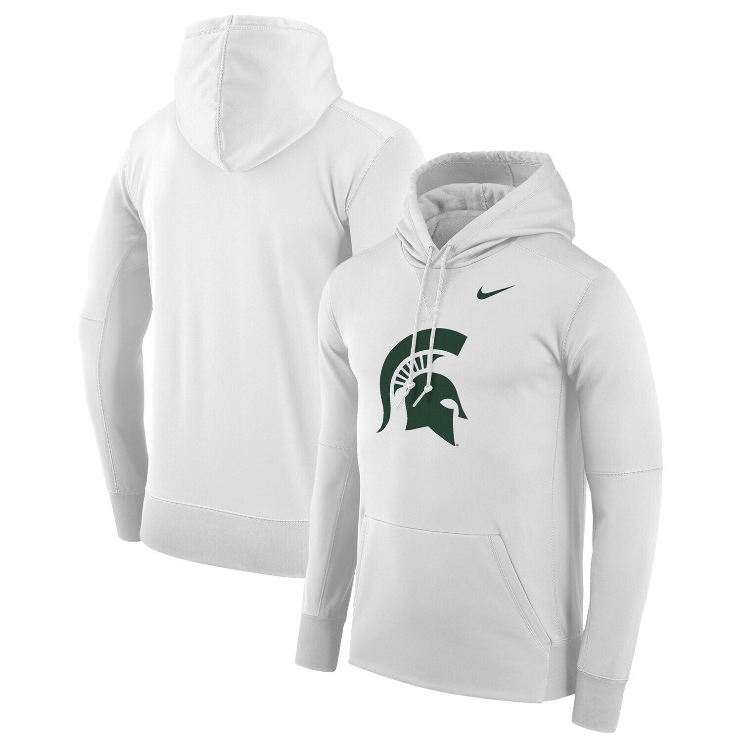 Мужской белый пуловер с капюшоном Michigan State Spartans Performance Nike
Мужской белый пуловер с капюшоном Michigan State Spartans Performance Nike