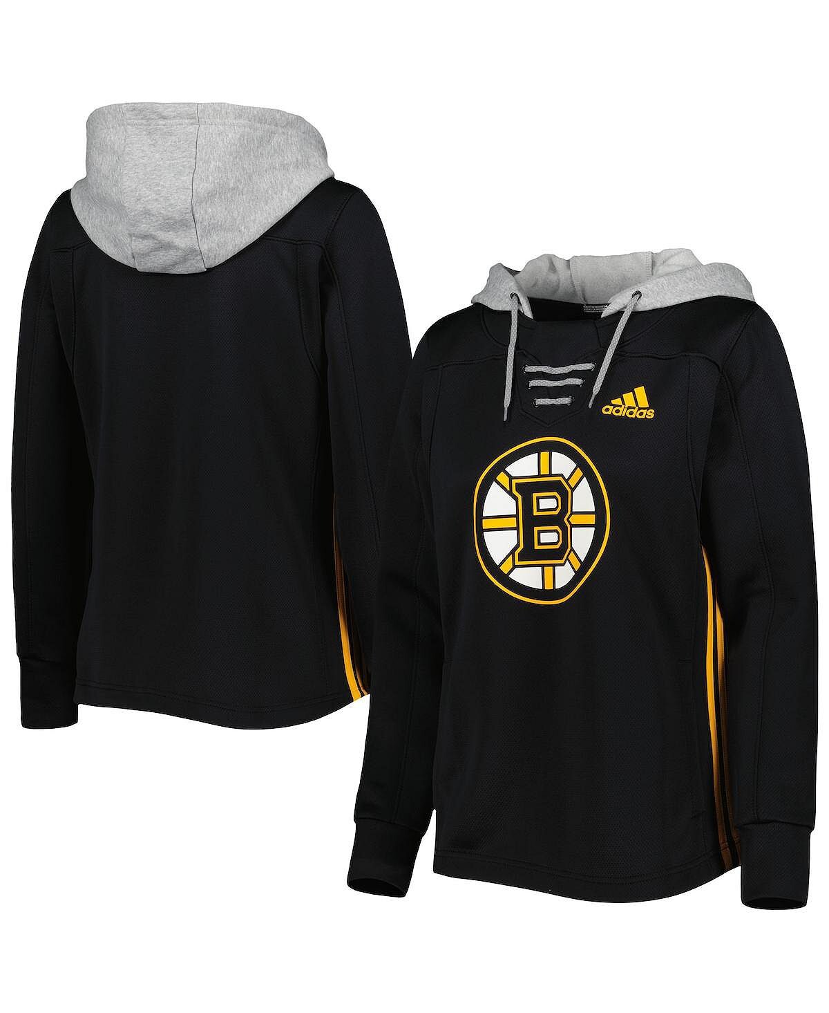Женский черный пуловер с капюшоном Boston Bruins Skate Lace Primeblue Team adidas, черный
Женский черный пуловер с капюшоном Boston Bruins Skate Lace Primeblue Team adidas, черный