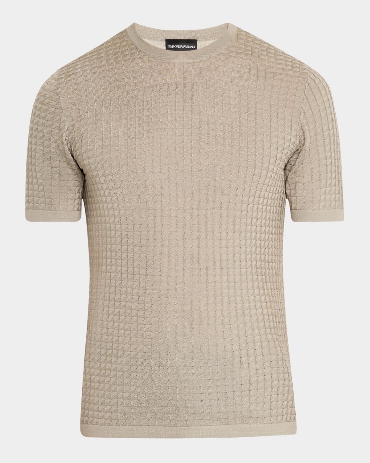 Мужская футболка с круглым вырезом с узором в клетку Emporio Armani, цвет Medium Grey
Мужская футболка с круглым вырезом с узором в клетку Emporio Armani, цвет Medium Grey