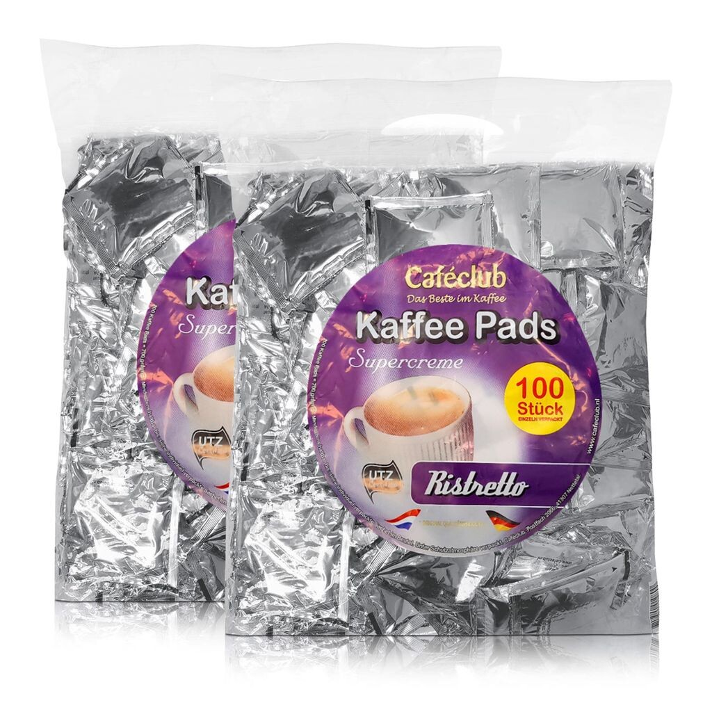 Cafeclub Кофейные подушечки Ristretto Super Cream Mega Bag, 100 шт. (2 шт. в упаковке)
Cafeclub Кофейные подушечки Ristretto Super Cream Mega Bag, 100 шт. (2 шт. в упаковке)