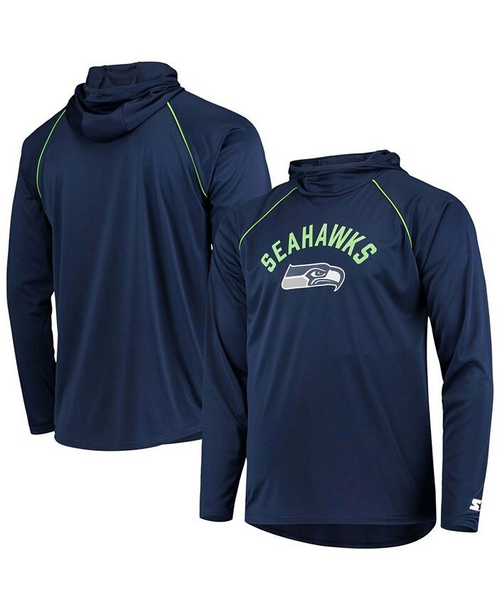 Мужская темно-синяя футболка с капюшоном с длинным рукавом реглан Seattle Seahawks Starter, синий
Мужская темно-синяя футболка с капюшоном с длинным рукавом реглан Seattle Seahawks Starter, синий