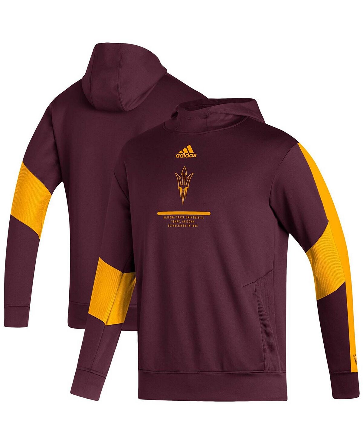 Мужской бордовый пуловер с капюшоном Arizona State Sun Devils Sideline Aeroready adidas, Красный
Мужской бордовый пуловер с капюшоном Arizona State Sun Devils Sideline Aeroready adidas, Красный