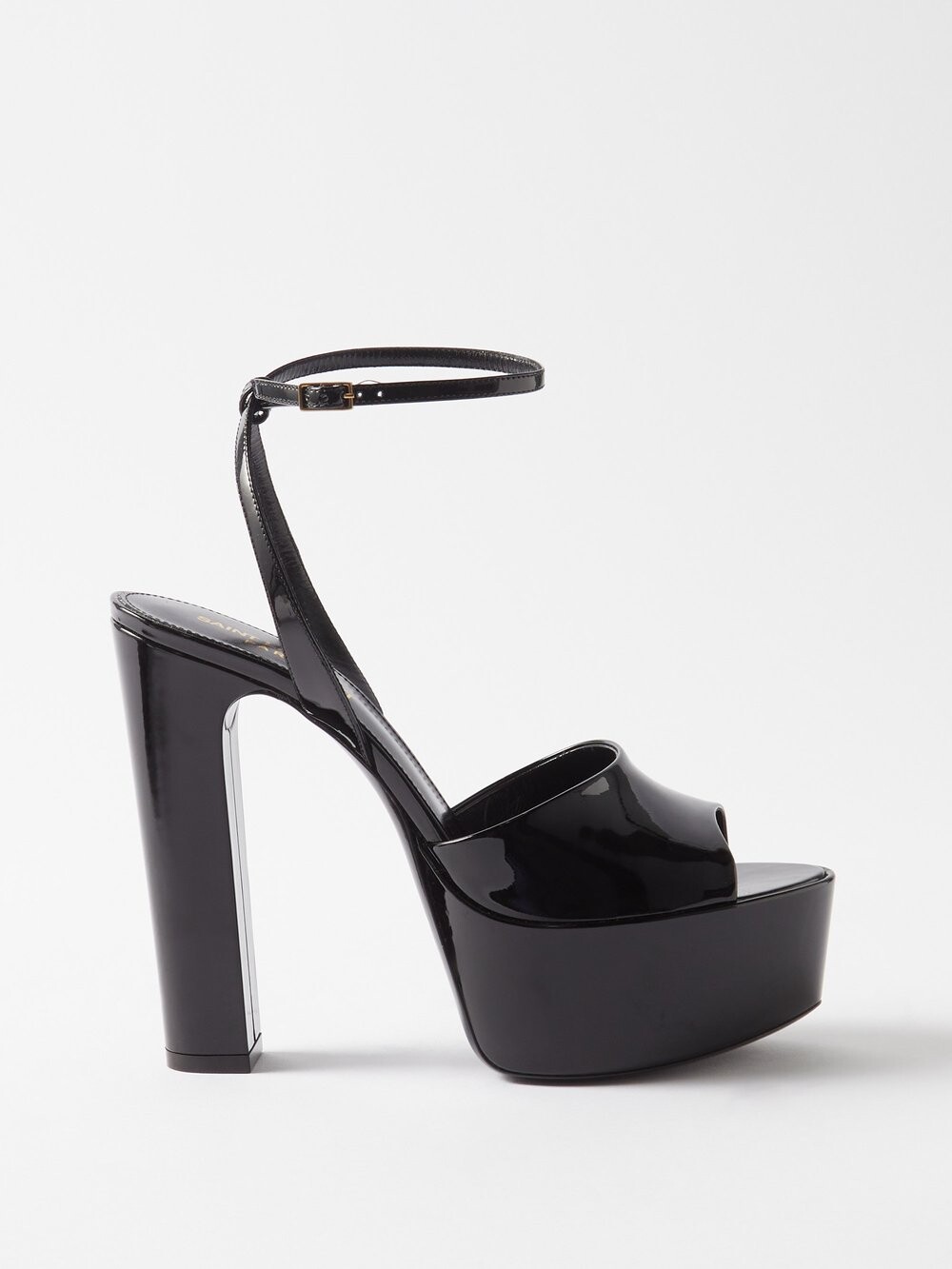 Босоножки jodie 95 на платформе из лакированной кожи Saint Laurent, черный
Босоножки jodie 95 на платформе из лакированной кожи Saint Laurent, черный
