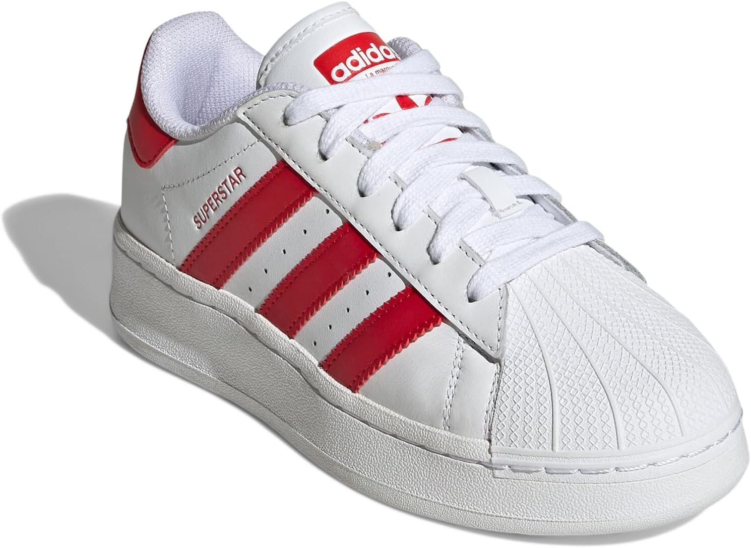 Кроссовки Superstar XLG adidas, цвет Footwear White/Better Scarlet/Footwear White
Кроссовки Superstar XLG adidas, цвет Footwear White/Better Scarlet/Footwear White