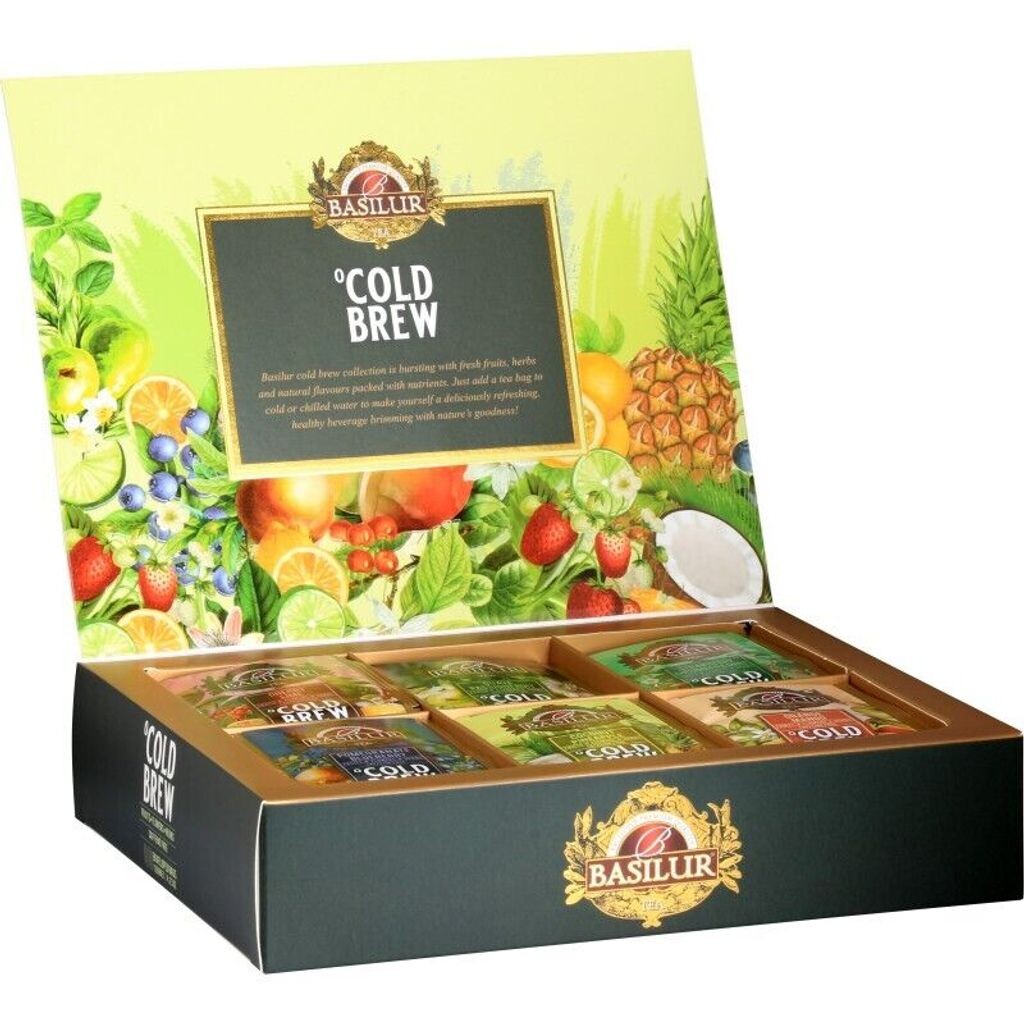 Basilur - новинка в коллекции Fruit Infusions, чайный сервиз COLD BREW в пакетиках 60х2г.
Basilur - новинка в коллекции Fruit Infusions, чайный сервиз COLD BREW в пакетиках 60х2г.