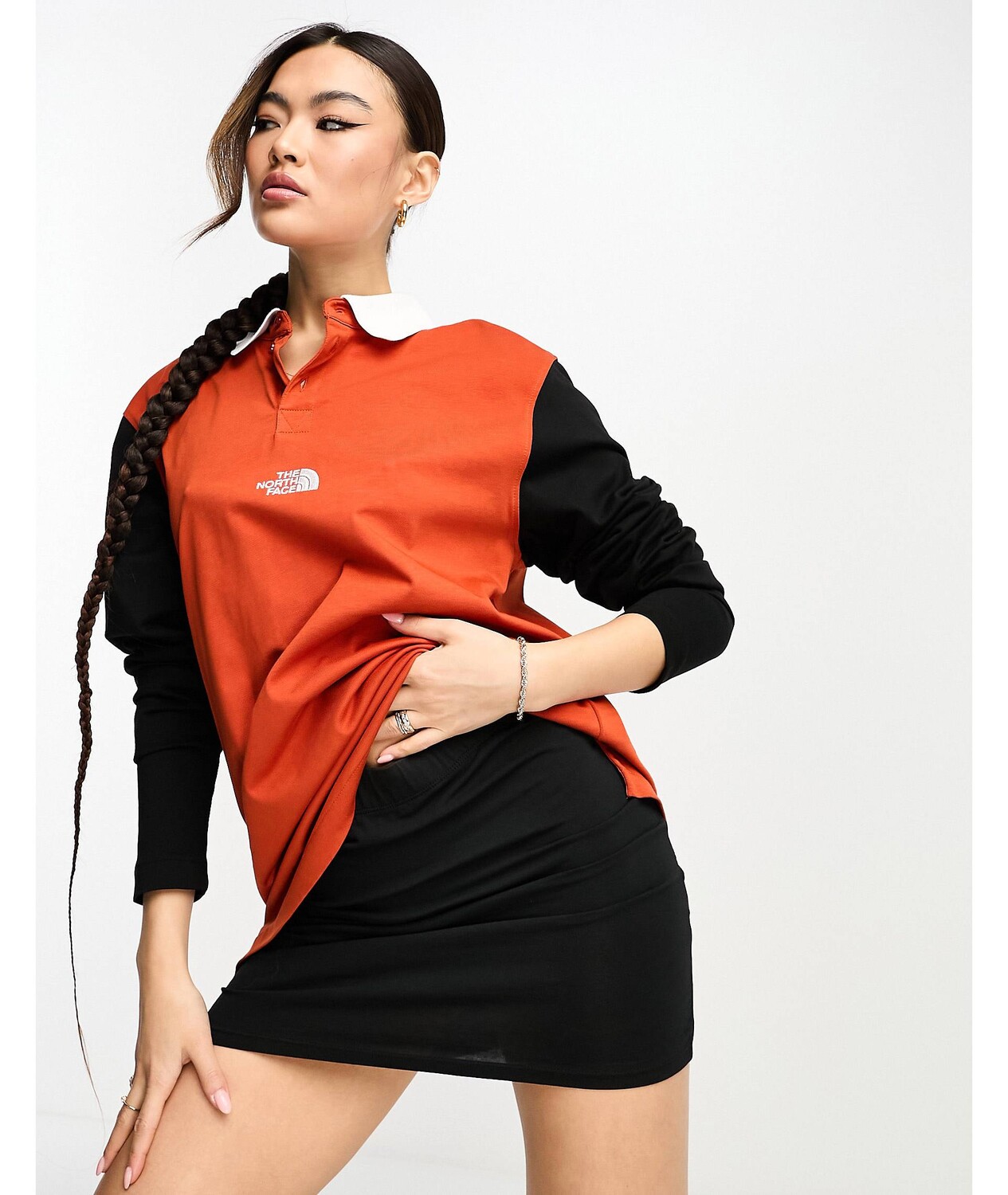 Черное и красное поло бойфренда The North Face Rugby. Эксклюзивно на ASOS, Черный
Черное и красное поло бойфренда The North Face Rugby. Эксклюзивно на ASOS, Черный
