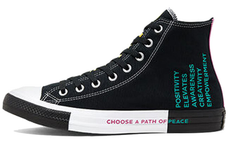 Высокие парусиновые туфли унисекс Converse Chuck Taylor All Star Seek Peace белый/черный
Высокие парусиновые туфли унисекс Converse Chuck Taylor All Star Seek Peace белый/черный