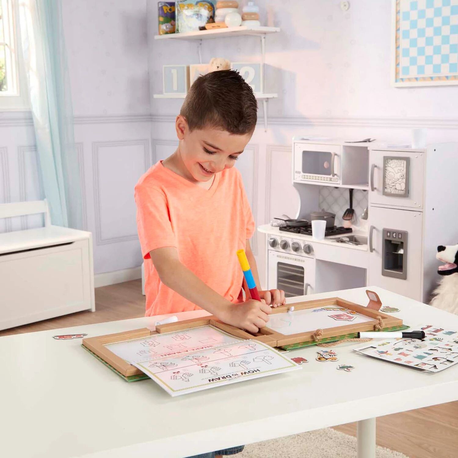 Melissa & Doug Natural Play: играйте, рисуйте, создавайте набор многоразовых рисунков и магнитов — ферма Melissa & Doug
Melissa & Doug Natural Play: играйте, рисуйте, создавайте набор многоразовых рисунков и магнитов — ферма Melissa & Doug